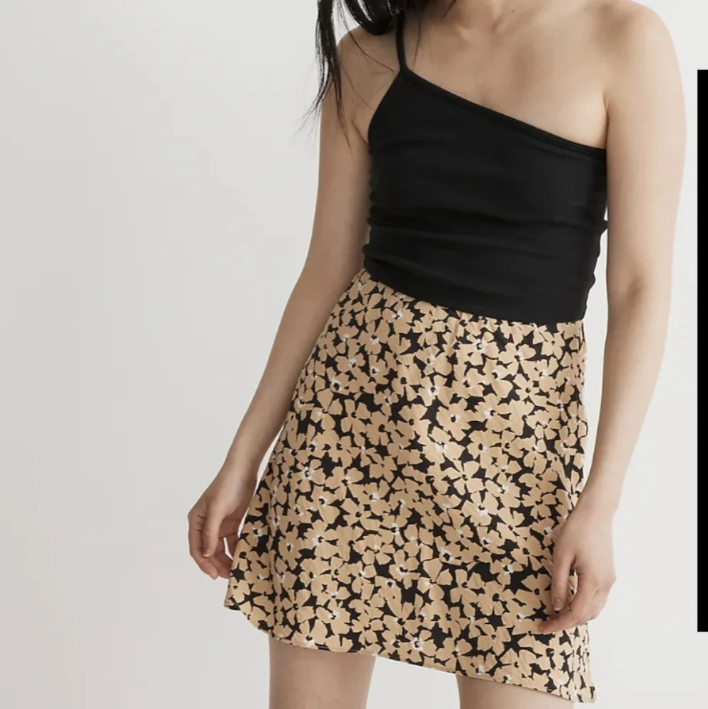 Madewell The Layton Mini Slip Skirt in Bonsai Bloom - Picture 1 of 4